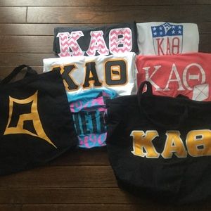 Kappa Alpha Theta Shirts and bags bundle
